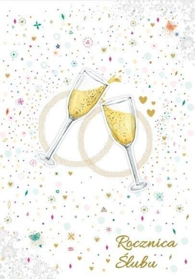 Picture of Trend Karnet B6 Rocznica lubu, kieliszki Gold TG12