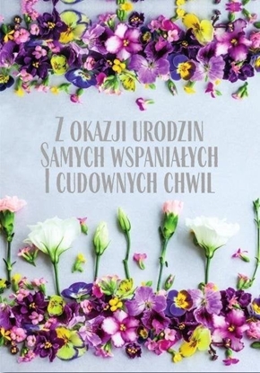 Picture of Trend Karnet B6 Urodziny, bratki i godziki, silver TS96