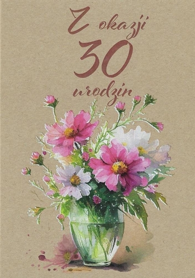 Picture of Trend Kartka okolicznociowa Urodziny 30