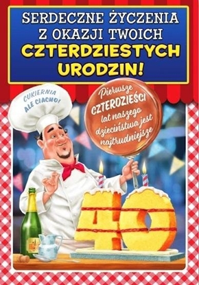 Picture of Trend Kartka okolicznociowa Urodziny 40 MF18