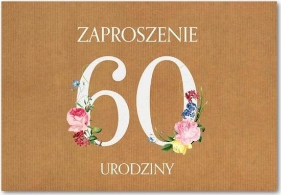 Picture of Trend Zaproszenie Urodziny 60 ZT40 (10szt.)