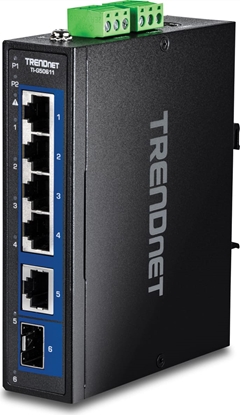 Picture of Trendnet 6-Port Industr. 2.5G DIN-Rail Switch with 10G Ports