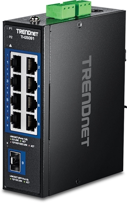 Изображение Trendnet 9-Port Industrial 2.5G DIN-Rail Switch with 10G SFP