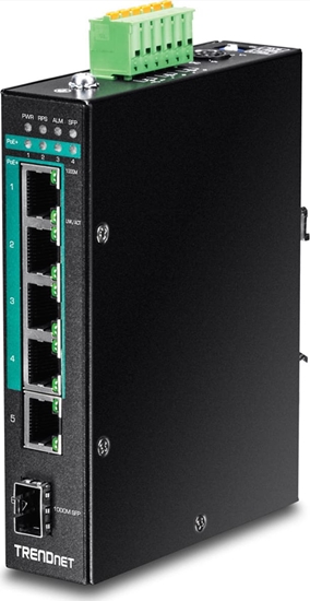 Picture of Trendnet Industrie Switch 6 Port Gbit ManagedL2+ PoE+ Metall