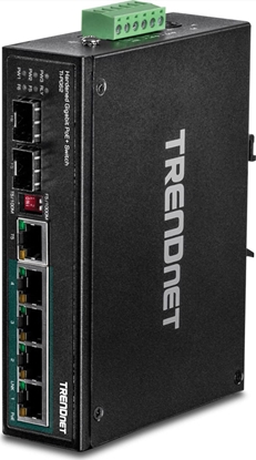 Изображение Trendnet Industrie Switch 6 Port Gbit PoE+ Metall