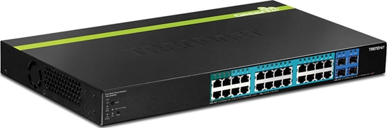 Picture of Trendnet Switch 28 Port Gbit Managed PoE+ 185W 19"