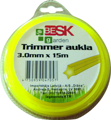 Изображение Trimmera aukla 1.6mm*15m zvaigzne