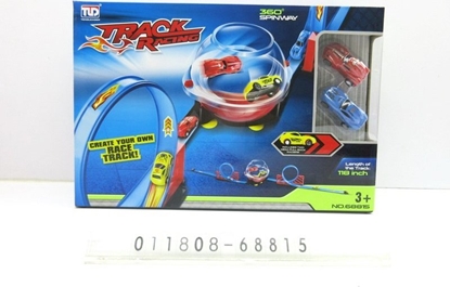 Изображение Triton Dwupasmowy Tor Wycigowy z Kul dla dzieci 3+ Czci konstrukcyjne 28 el. + 2 Autka + Napd pull back