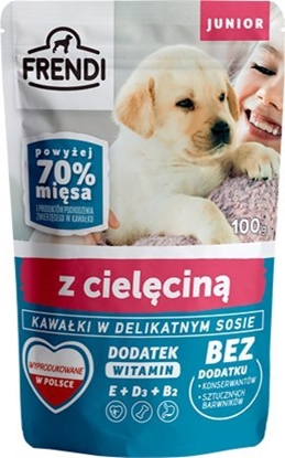 Изображение Triton Frendi- Junior, Kawaki w delikatnym sosie z cielcin dla psa 100g