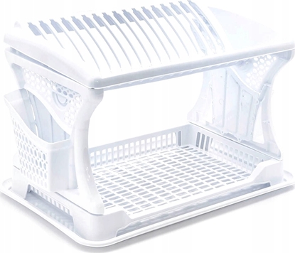 Attēls no Triton Suszarka do naczy z ociekaczem 2 poziomowa 470x302x270 mm