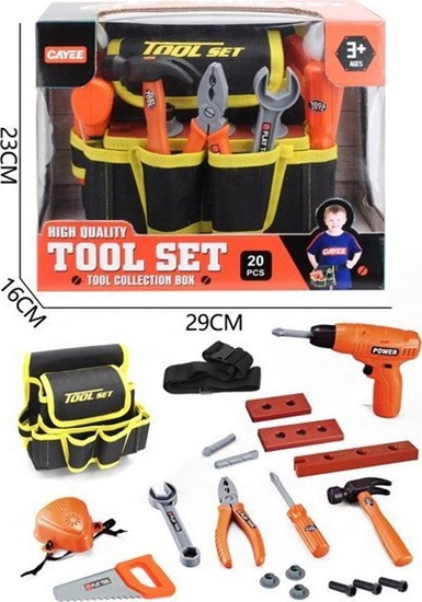 Picture of Triton Zestaw majsterkowicza z Pasem narzdziowym dla dzieci 3+ Interaktywna Wkrtarko-wiertarka + Akcesoria