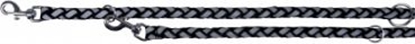 Attēls no Trixie SMYCZ NYLON 2m/12mm SREBRNO-CZARNA