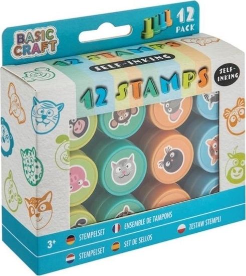 Picture of Trodat Zestaw stempli samotuszujcych 12szt niebieski