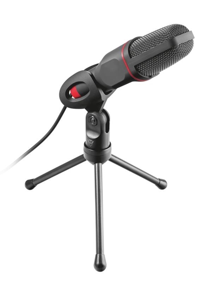 Picture of Trust GXT 212 Black  Red PC microphone (23791)
