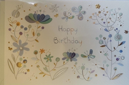 Picture of Turnowsky Karnet B6 + koperta MO8012B1-1 Niebieskie kwiatki