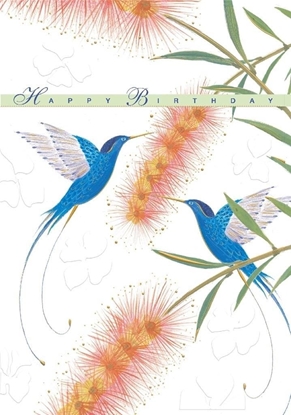 Picture of Turnowsky Karnet B6 + koperta MO8135X1 Urodziny Kolibry