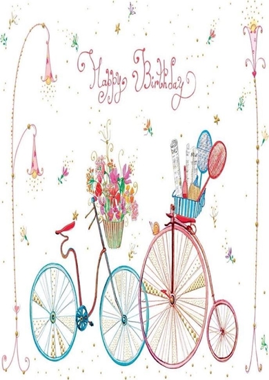 Picture of Turnowsky Karnet B6 + koperta Urodziny Rowery