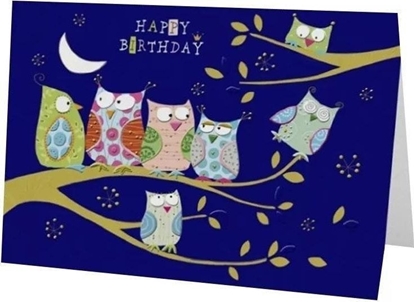 Picture of Turnowsky Karnet B6 + koperta Urodziny Sowy na drzewie