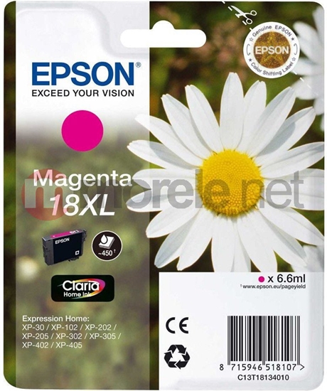 Изображение Tusz Epson tusz T1813 (C13T18134010) Magenta