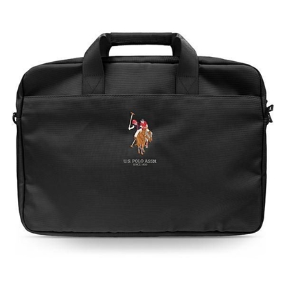 Изображение U.S. Polo PU US Polo Assn. bag for a 16" laptop - black