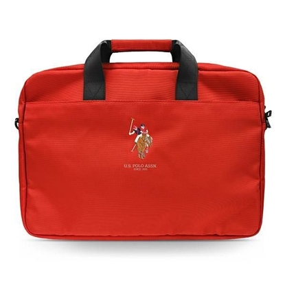 Изображение U.S. Polo PU US Polo Assn. bag for a 16" laptop - red