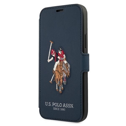 Attēls no U.S. Polo PU US Polo USFLBKP12MPUGFLNV iPhone 12/12 Pro 6,1" granatowy/navy book Polo Embroidery Collection