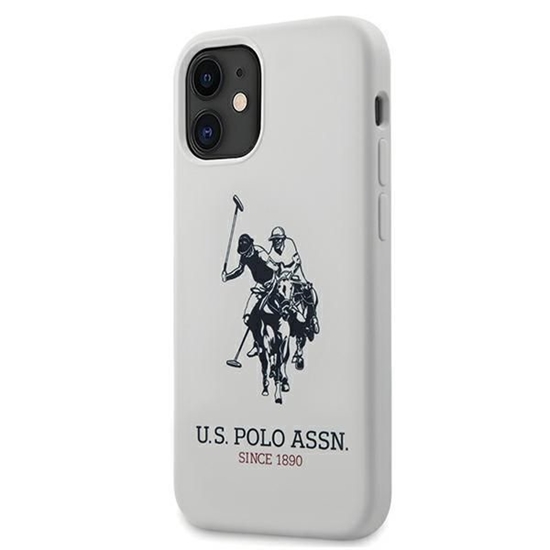 Picture of U.S. Polo PU US Polo USHCP12SSLHRWH iPhone 12 mini 5,4" biały/white Silicone Collection