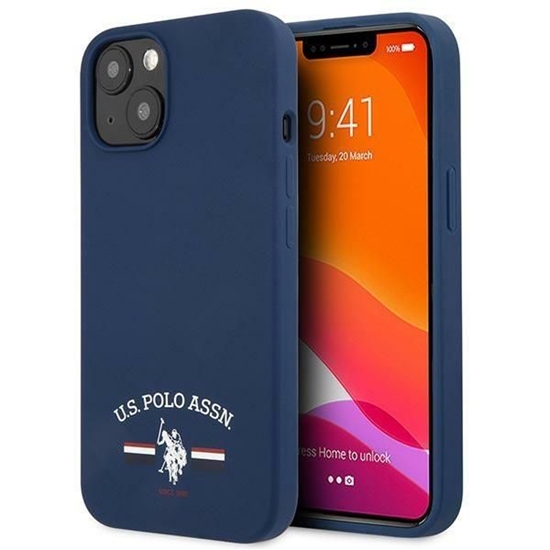Picture of U.S. Polo PU US Polo USHCP13SSFGV iPhone 13 mini 5,4" granatowy/navy Silicone Collection
