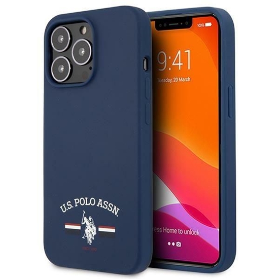 Picture of U.S. Polo PU US Polo USHCP13XSFGV iPhone 13 Pro Max 6,7" granatowy/navy Silicone Collection