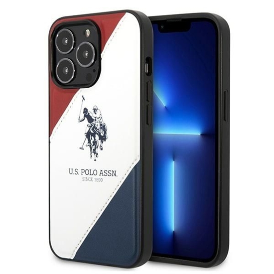 Picture of U.S. Polo PU US Polo USHCP14LPSO3 iPhone 14 Pro 6.1" white/white Tricolor Embossed