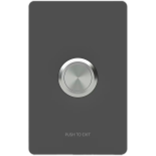 Picture of UBIQUITI ACCESS BUTTON. PUSH-TO-EXIT BUTTON DESIGNED FOR UNIFI ACCESS HUBS