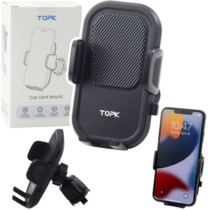 Attēls no Uchwyt Samochodowy TOPK Do Kratki Wentylacyjnej Regulowane Ramiona