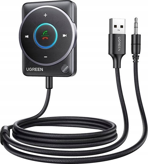 Изображение Ugreen Adapter Bluetooth 5.4 UGREEN CM723, USB-A + mini jack 3.5mm, wbudowany mikrofon czarny