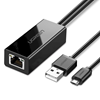 Picture of Ugreen Ugreen 30985 external network card for Chromecast with micro USB / USB-A connectors 100Mb/s 1m - black
