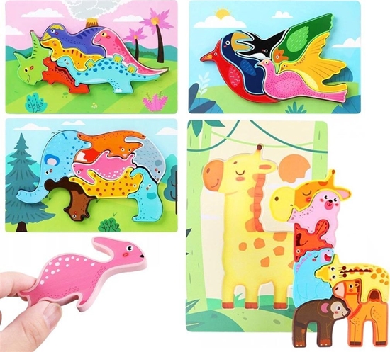 Изображение Ukadanka drewniana Zwierzta