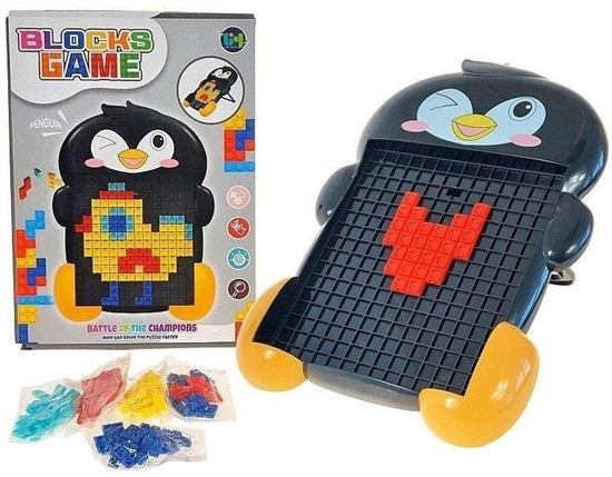 Picture of Ukadanka z klocków wtykanka pingwin