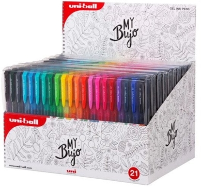 Picture of Uni-ball Signo RT1 ( My Bujo) sæt med 21stk Gel Roller penne med klik