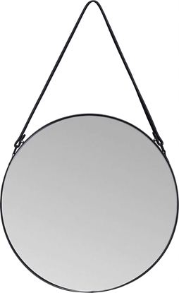 Picture of Uniglob HANGING MIRROR PERITO ROUND 60 CM BLACK