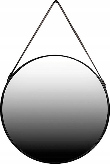 Picture of Uniglob HANGING MIRROR PERITO ROUND 80 CM BLACK