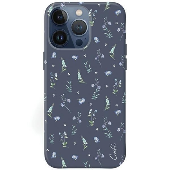 Picture of UNIQ Uniq Coehl Prairie case for iPhone 15 Pro - navy blue
