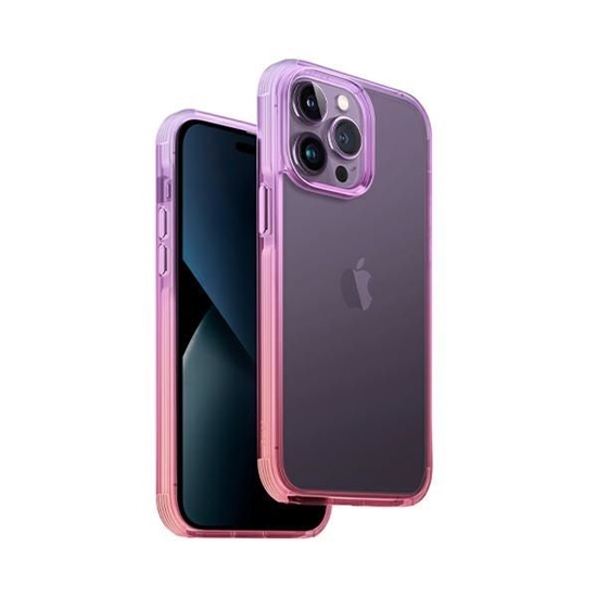Picture of UNIQ Uniq Combat Duo case for iPhone 14 Pro - lilac and pink