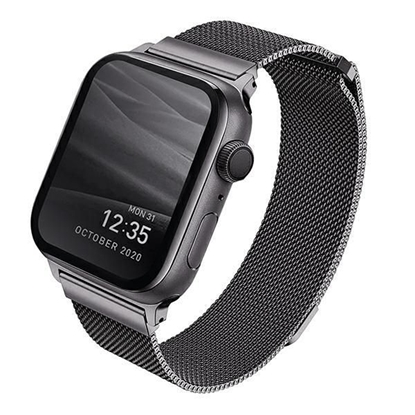 Picture of UNIQ Uniq Dante Stainless Steel strap for Apple Watch 1/2/3/4/5/6/7/8/SE/SE2 42/44/45mm - graphite
