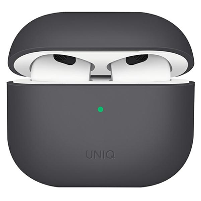 Attēls no UNIQ etui Lino AirPods 3 gen. Silicone szary|ash g