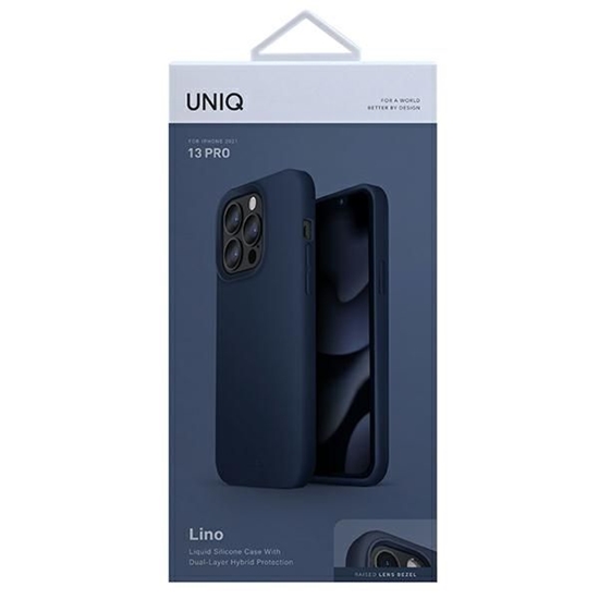 Picture of UNIQ Uniq Lino case for iPhone 13 Pro / iPhone 13 - blue