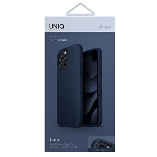 Picture of UNIQ Uniq Lino case for iPhone 13 Pro Max - blue