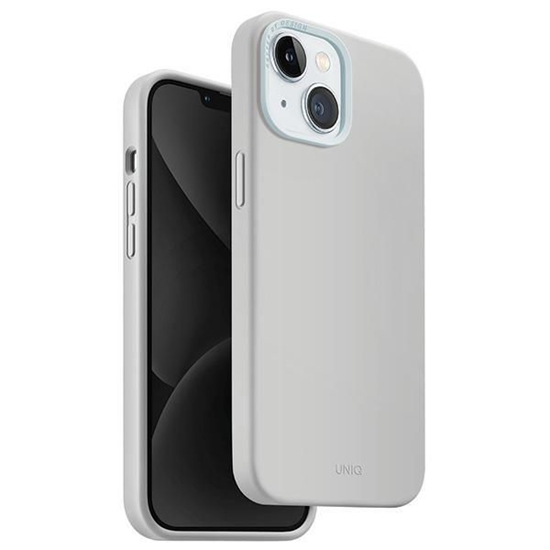 Picture of UNIQ Uniq Lino Hue Magclick Charging case for iPhone 15 - light gray