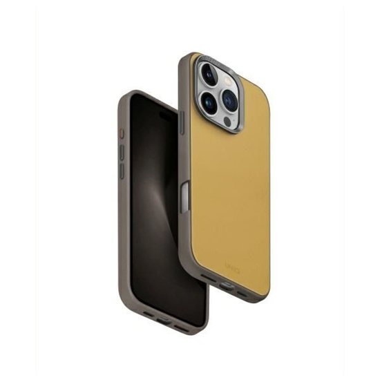 Picture of UNIQ Uniq Lyden DS iPhone 16 Pro 6.3" Magclick Charging case yellow-gray/yellow-gray