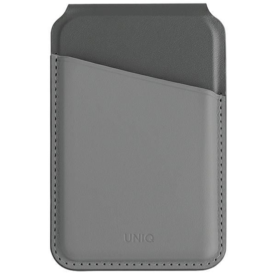 Picture of UNIQ Uniq Lyden DS magnetic RFID wallet with phone stand - gray and black