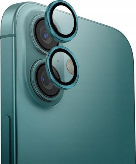 Picture of Uniq UNIQ Optix Aluminium Camera Lens Protector iPhone 16 6.1" / 16 Plus 6.7" emerald szko na obiektyw aparatu z aplikatorem