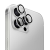 Изображение UNIQ Uniq Optix Aluminum Camera Lens Protector iPhone 16 Pro 6.3" / 16 Pro Max 6.9" sterling silver camera lens glass with applicator